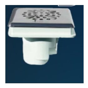   Fenékürítő betonos MTS rozsdamentes ráccsal 170x170mm D63 / 2" / 2 1/2