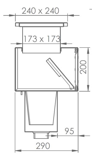 SZKIMMER INOX FÓLIÁS -M- AISI 316 KM2"