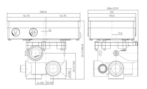 BADU OMNITRONIC R41/3A 1 1/2" automata váltószelep