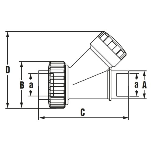 VISSZACSAPÓ SZELEP, GOLYÓS "Y" D 050 PN 16
