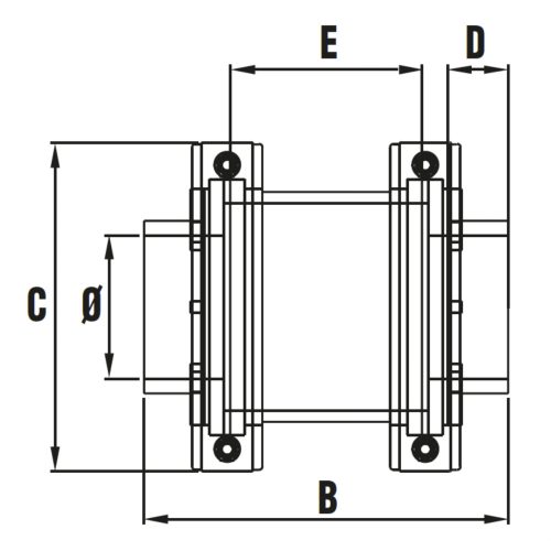ÁTLÁTSZÓ CSŐSZAKASZ D 075 PN 10