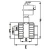 MOTOROS GOLYÓSCSAP PTFE BB D 020 PN 16