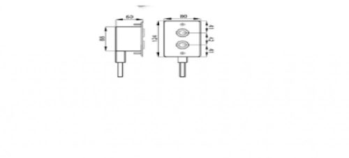 BEÉPÍTŐ INOX DOBOZ 2 PIEZO KAPCSOLÓHOZ