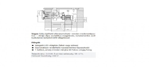 BADU JET VOGUE ELLENÁRAMOLTATÓ BADU JET VOGUE, ELLENÁRAMOLTATÓ FŐEGYSÉG, 2,2KW/230V, LED_W