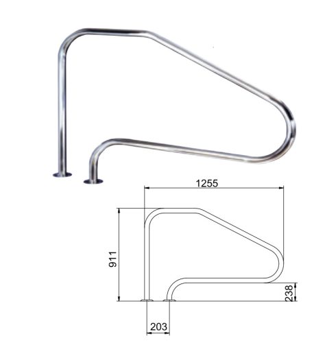 KORLÁT AISI316 817 X 1362MM AISI316