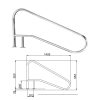 KORLÁT AISI316 KORLÁT FX-05, 1169 X 1829MM AISI316