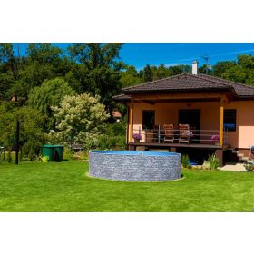 AZURO ROUND STONE, 0,50 MM IBIZAKÉK; 4,60 M X 1,20 M