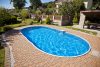 IBIZA OVAL 0,80 MM, SAND; 3,20 X 6,00 X 1,20 M; PEREM P1/P3