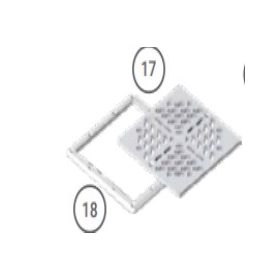 Gempas négyzet fenékürítő rács