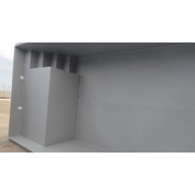   Műanyag PP téglalap szürke  medence 600 x 300 x 130 Egyedi kialakítással