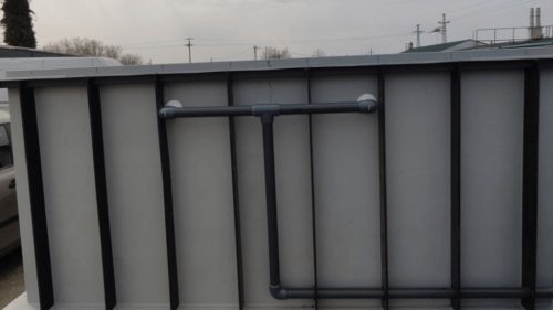 Műanyag PP téglalap szürke  medence 600 x 300 x 130 Egyedi kialakítással