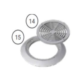 Kör fenékürítő rács 244mm 011406/011407