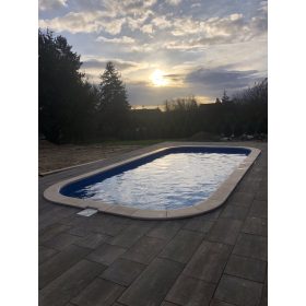 6 x 3 x 1,2m Polipropilén műanyag medence